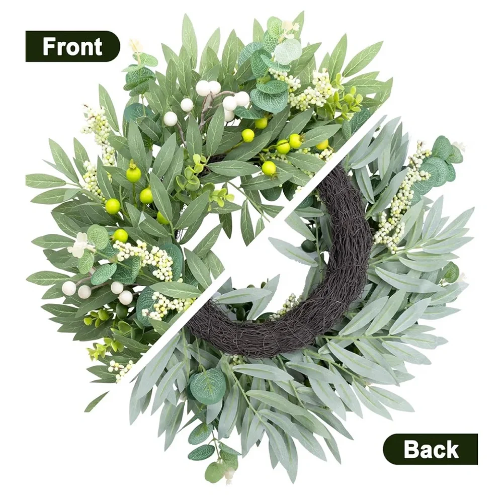 NIB Gixie Home Eucalyptus Wreath 20